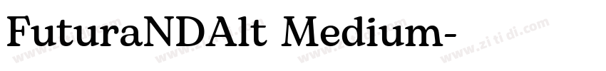 FuturaNDAlt Medium字体转换